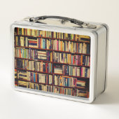 Bibliotheksräume Metall Brotdose (Rückseite)