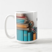 "Bibliotheksschätze: Ein Paradies für Buchliebhabe Kaffeetasse (Links)