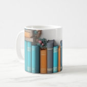 "Bibliotheksschätze: Ein Paradies für Buchliebhabe Kaffeetasse (Vorderseite Links)
