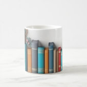 "Bibliotheksschätze: Ein Paradies für Buchliebhabe Kaffeetasse (Mittel)