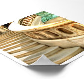 Bibliotheksschritte Poster (Ecke)