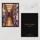 Bibliothekstapel ATC Visitenkarte (Vorne/Hinten)