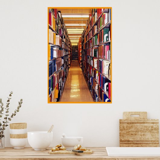 Bibliothekstapel Poster (Küche)