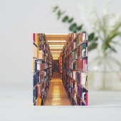 Bibliothekstapel Postkarte (Stehend Vorderseite)