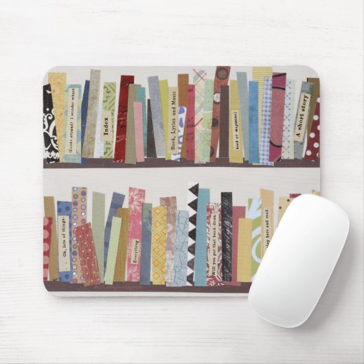 Bibliothekstroll-Mausunterlage Mousepad (Mit Mouse)