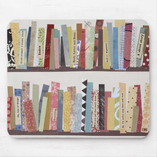 Bibliothekstroll-Mausunterlage Mousepad (Vorne)