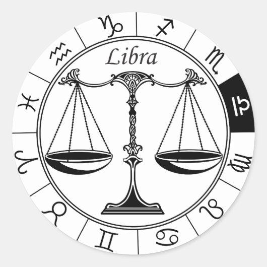 Bibliothekszeichen Runder Aufkleber (Vorderseite)