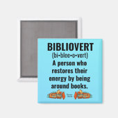 Bibliovert Book Addict Magnet (Vorderseite/Rückseite)
