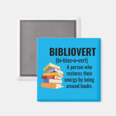 Bibliovert Book Addict Magnet (Vorderseite/Rückseite)