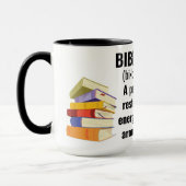 Bibliovert Book Addict Tasse (Links)