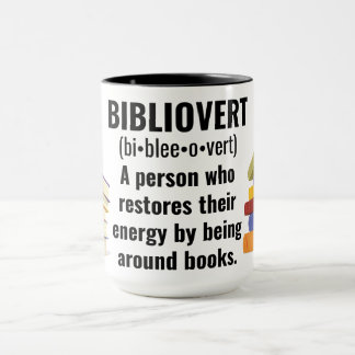 Bibliovert Book Addict Tasse