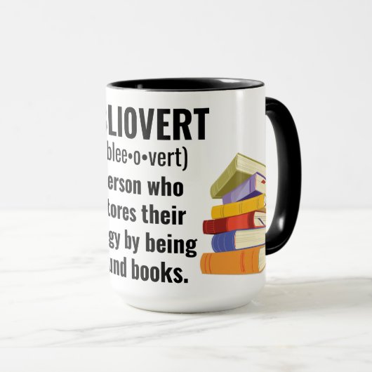 Bibliovert Book Addict Tasse (VorderseiteRechts)