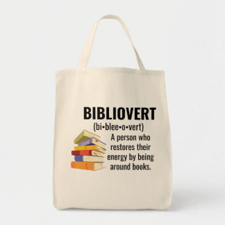 Bibliovert Book Lover Tote Bag Tragetasche