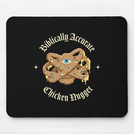 Biblisch korrektes Chicken Nugget Mousepad (Vorne)