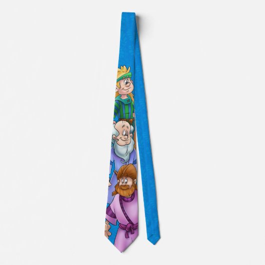 Biblische Cartoon-Krawatte Krawatte (Vorderseite)