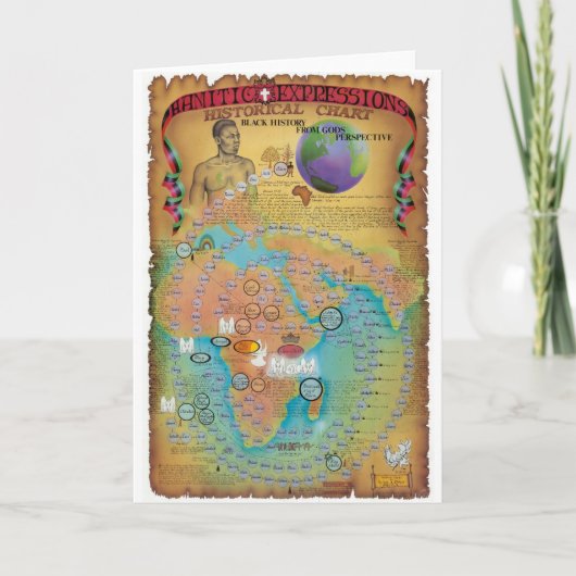 Biblische Genealogie-Diagramme Karte (Vorderseite)