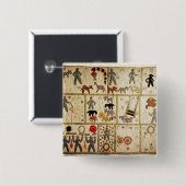 Biblische Steppdecke, Virginia Button (Vorne & Hinten)