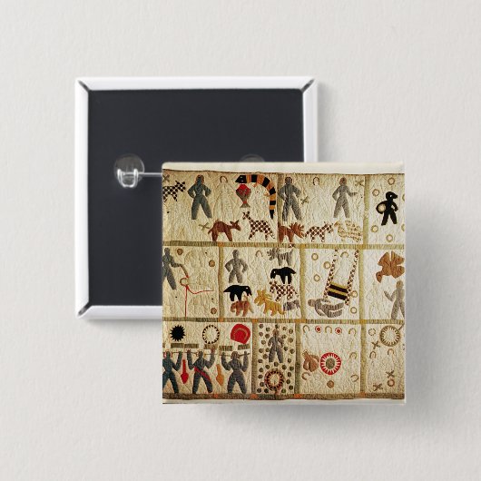 Biblische Steppdecke, Virginia Button (Vorne & Hinten)