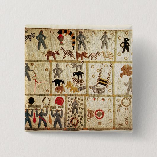 Biblische Steppdecke, Virginia Button (Vorderseite)