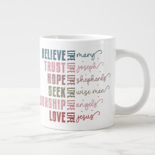 Biblische Tugenden Jumbo-Tasse