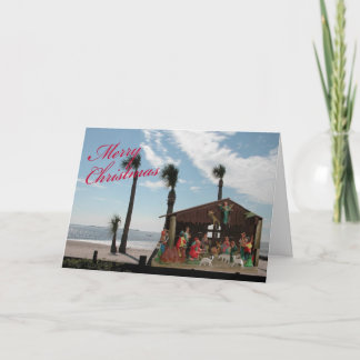 Biblische Weihnachtsszene Feiertagskarte