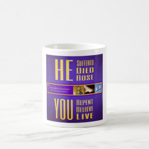 Biblische Zeichen ITH "ER starb - SIE leben" Tasse