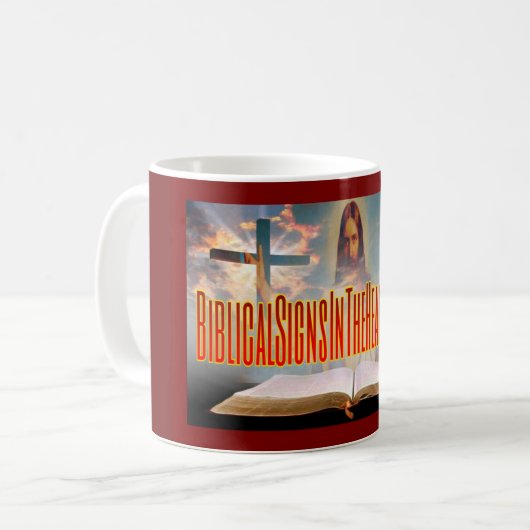 Biblische Zeichen-Tasse Kaffeetasse (Vorderseite Links)