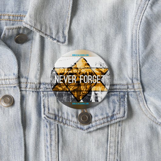 Biblische Zeichen "vergessen nie" Knopf Button (Beispiel)