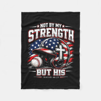 Biblischer Vers für christliches Baseball für Jung Fleecedecke