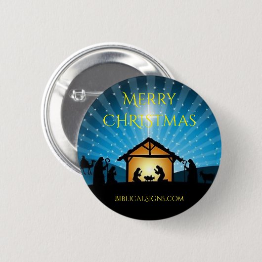 Biblischer Zeichen ITH WEIHNACHTENknopf 2018 Button (Vorne & Hinten)