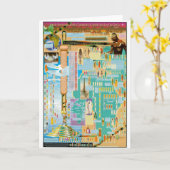 Biblisches Genealogie-Diagramm Karte (Gelbe Blume)