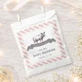 Bibs & Ribs GRILLEN Rustic Pink Gingham Kinderdusc Geschenktütchen (Ausgeschnitten)