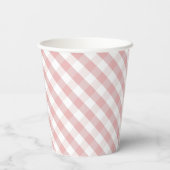 Bibs & Ribs GRILLEN Rustic Pink Gingham Kinderdusc Pappbecher (Rückseite)