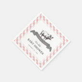 Bibs & Ribs GRILLEN Rustic Pink Gingham Kinderdusc Serviette (Ecke)
