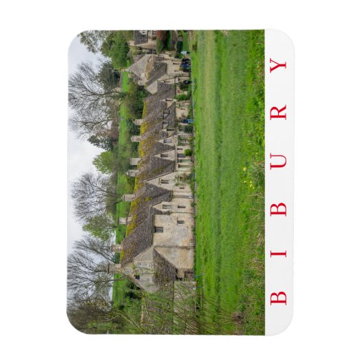 Bibury Arlington Row Kühlschrankmagnet Magnet (Vertikal)