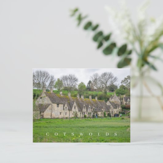 Bibury Arlington Row View Postkarte (Stehend Vorderseite)