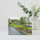 Bibury Stream View Postkarte (Stehend Vorderseite)