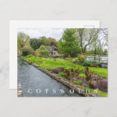 Bibury Stream View Postkarte (Vorne/Hinten)