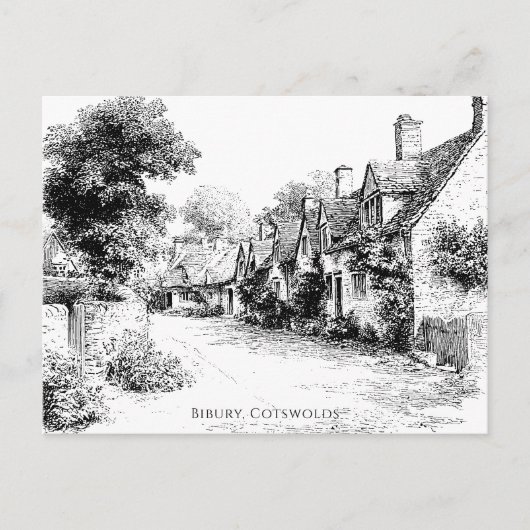 Bibury Village, Cotswolds, UK Postkarte (Vorderseite)