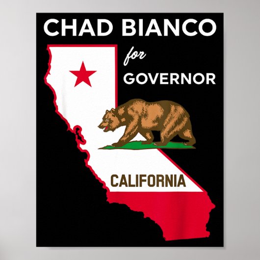 Bicanco 2026 Chad Bianco For Governor Of Californi Poster (Vorne)