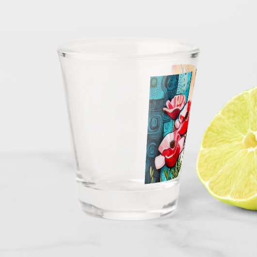 Bicchiere con motivo schnapsglas (Links)