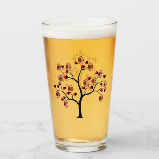 Bicchiere Milan calcio Glas (Rückseite (gefüllt))