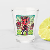 Bicchiere Milan calcio Schnapsglas (Vorderseite)