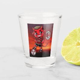 Bicchiere Milan calcio Schnapsglas