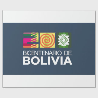 bicentenario Bolivia Geschenkpapier