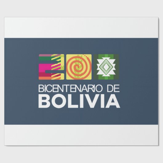 bicentenario Bolivia Geschenkpapier (Flach)