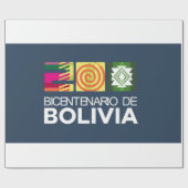 Bicentenario Bolivien Geschenkpapier (Flach)