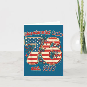 Bicentennial-Schatz 50. Geburtstag Frauen Vintage Karte