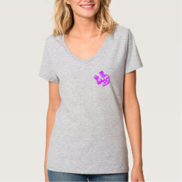 Bicep Curl Minimalist Gym - Purple Fitness Design T-Shirt