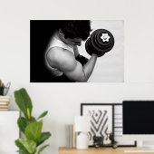 BICEP CURL POSTER (Heimbüro)